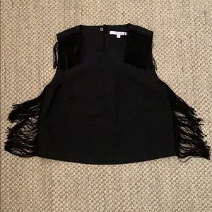 Derek Lam Black Fringe top